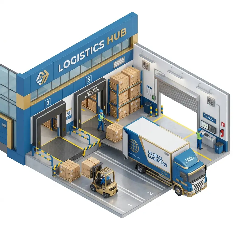 Logistics Truck Loading Bay